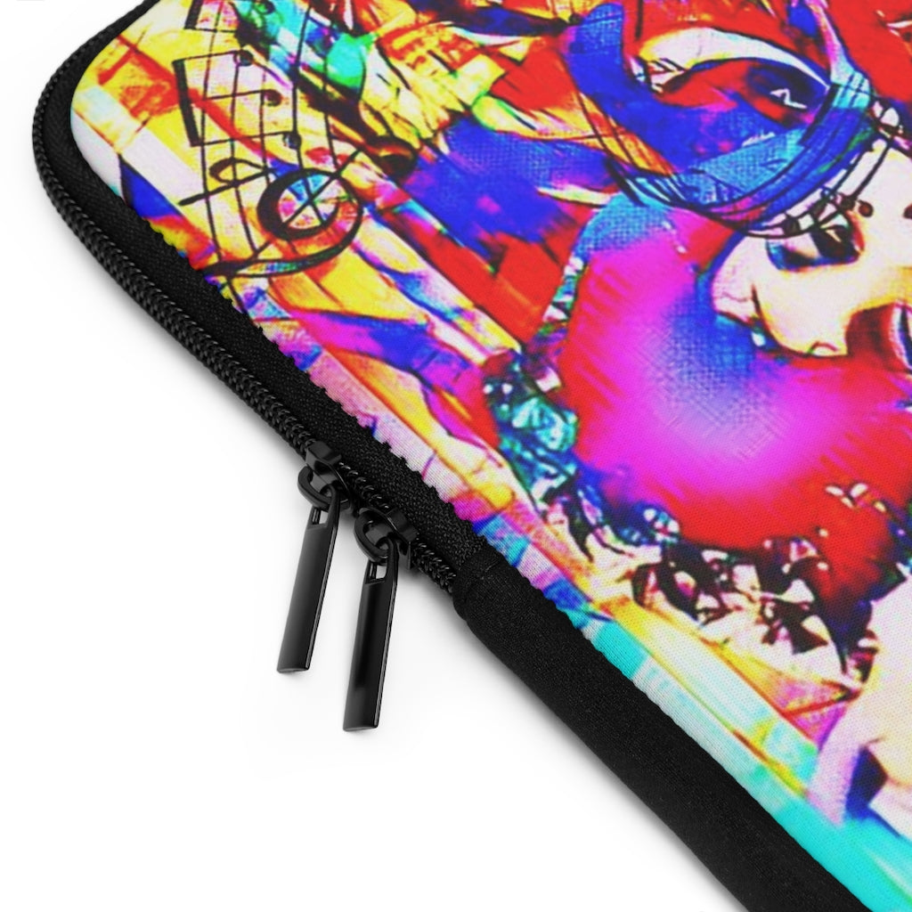 Getrott Graffiti of Prince Pattern Eddy Bogaert Laptop Sleeve-Laptop Sleeve-Geotrott