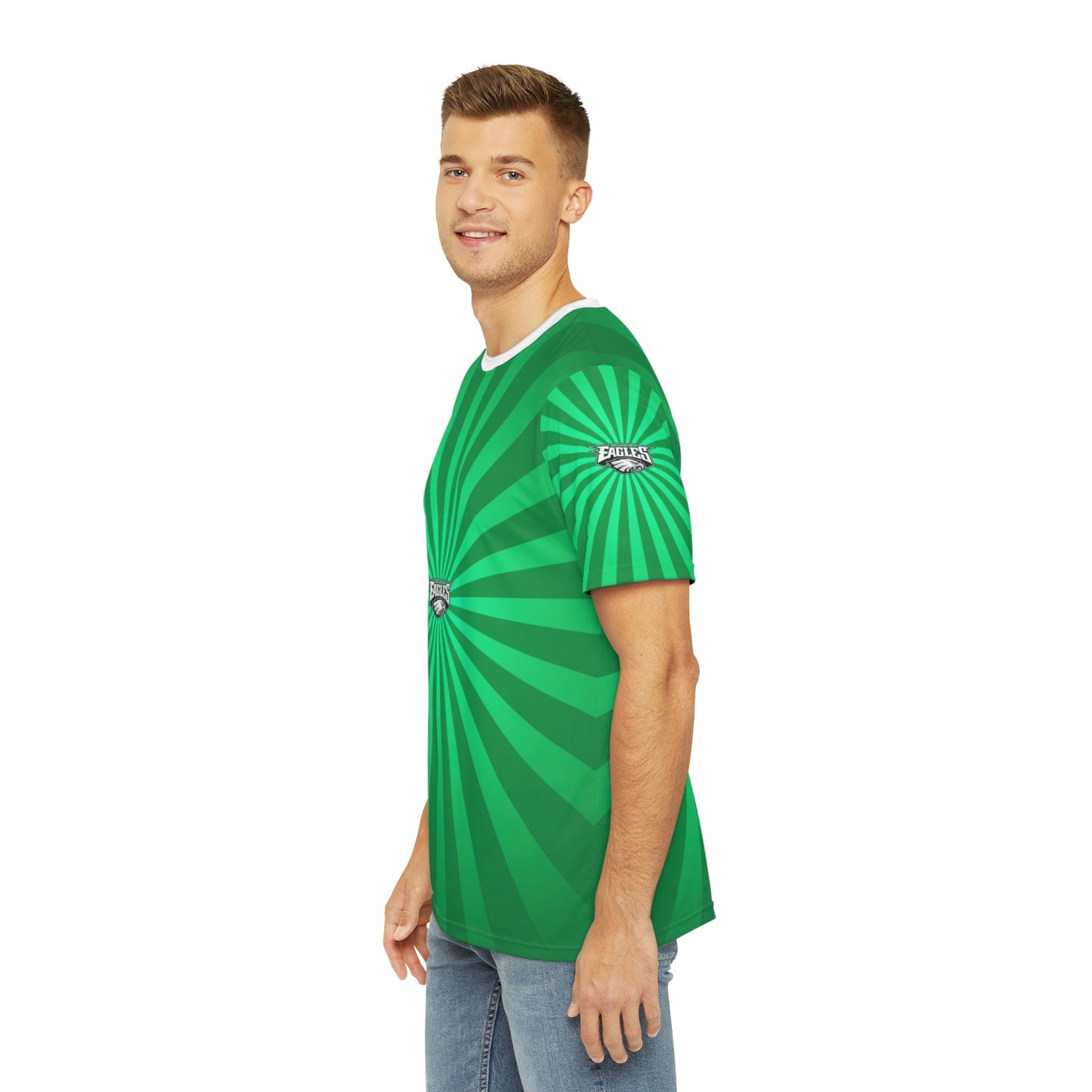 Geotrott NFL Philadelphia Eagles Men's Polyester All Over Print Tee T-Shirt-All Over Prints-Geotrott
