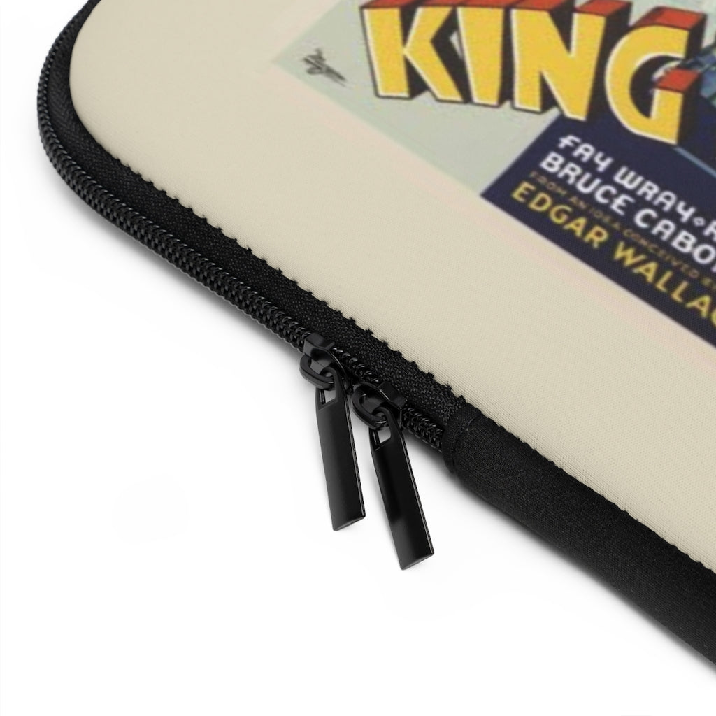 Geotrott King Kong Movie Poster Red Laptop Sleeve