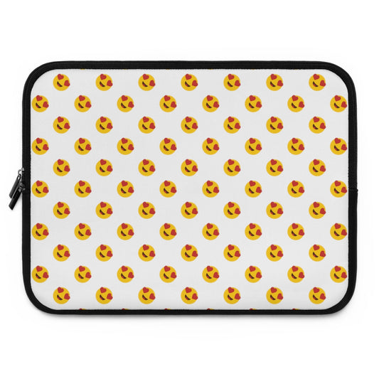 Geotrott Emoji Smilling Face With Heart Eyes Laptop Sleeve