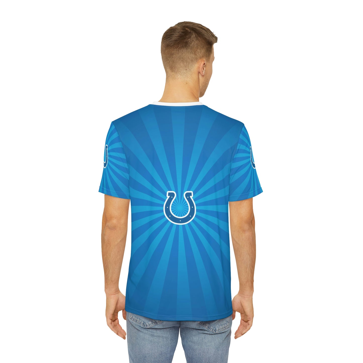 Geotrott NFL Indianapolis Colts Men's Polyester All Over Print Tee T-Shirt-All Over Prints-Geotrott