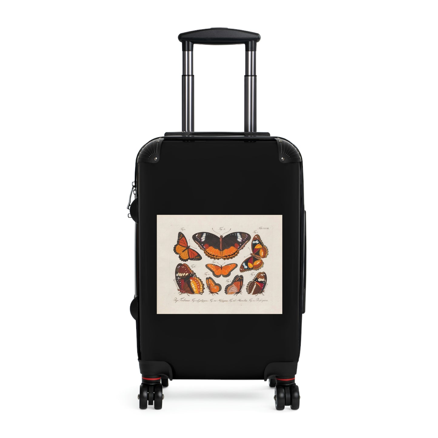 Getrott Butterflies Pap Tribuni Gilippus Milippus Manilia Proferpina Cabin Suitcase Rolling Luggage Extended Storage Adjustable Telescopic Handle Double wheeled Polycarbonate Hard-shell Built-in Lock-Bags-Geotrott