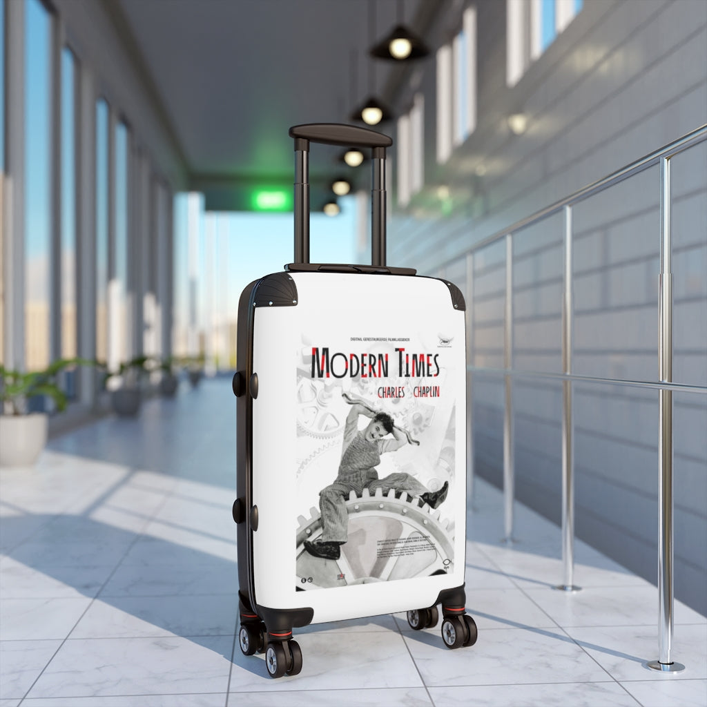 Getrott Modern Times Movie Poster Collection Cabin Suitcase Extended Storage Adjustable Telescopic Handle Double wheeled Polycarbonate Hard-shell Built-in Lock-Bags-Geotrott