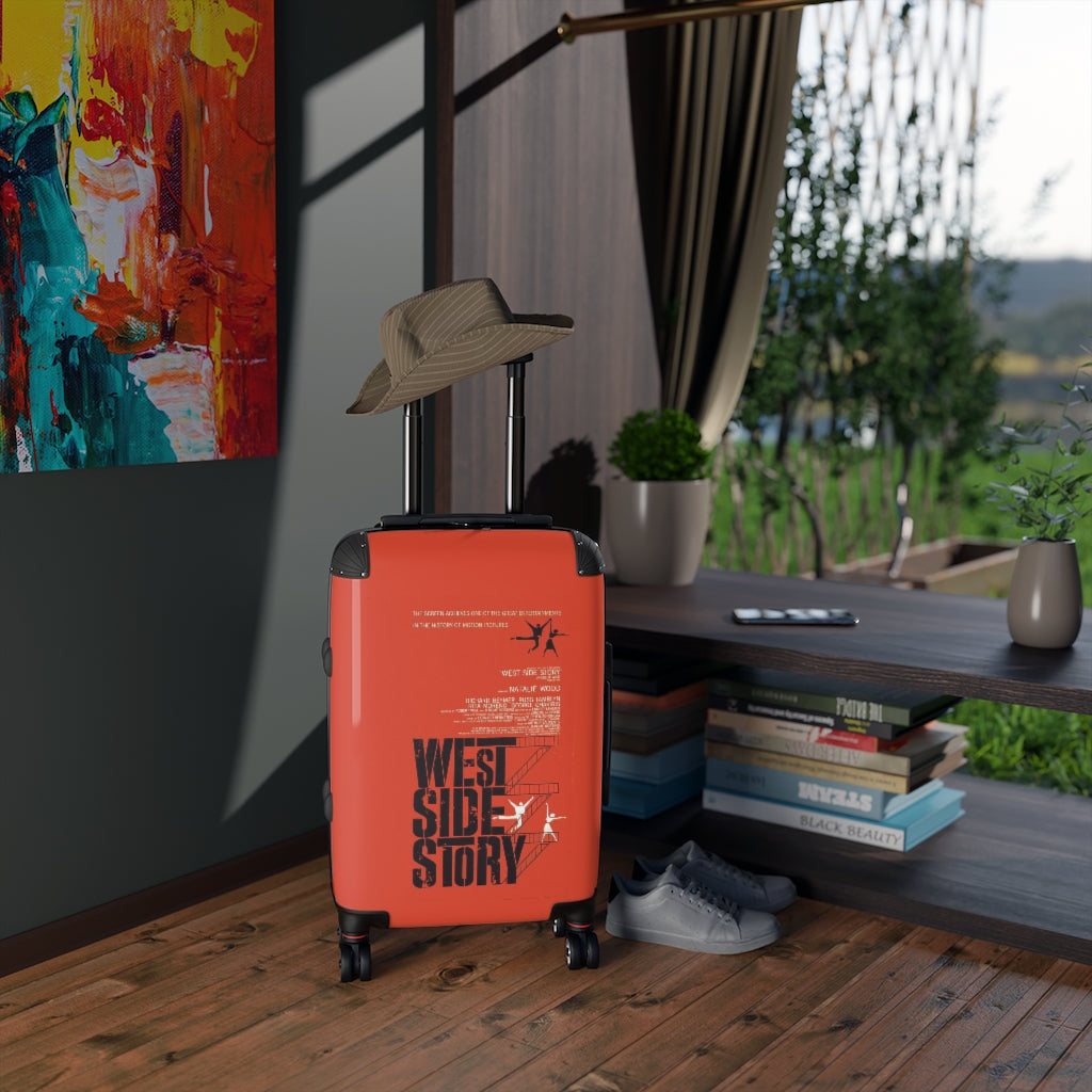 Geotrott West Side Story Movie Poster Collection Cabin Suitcase Extended Storage Adjustable Telescopic Handle Double Wheeled Polycarbonate Hard-Shell Built-In Lock