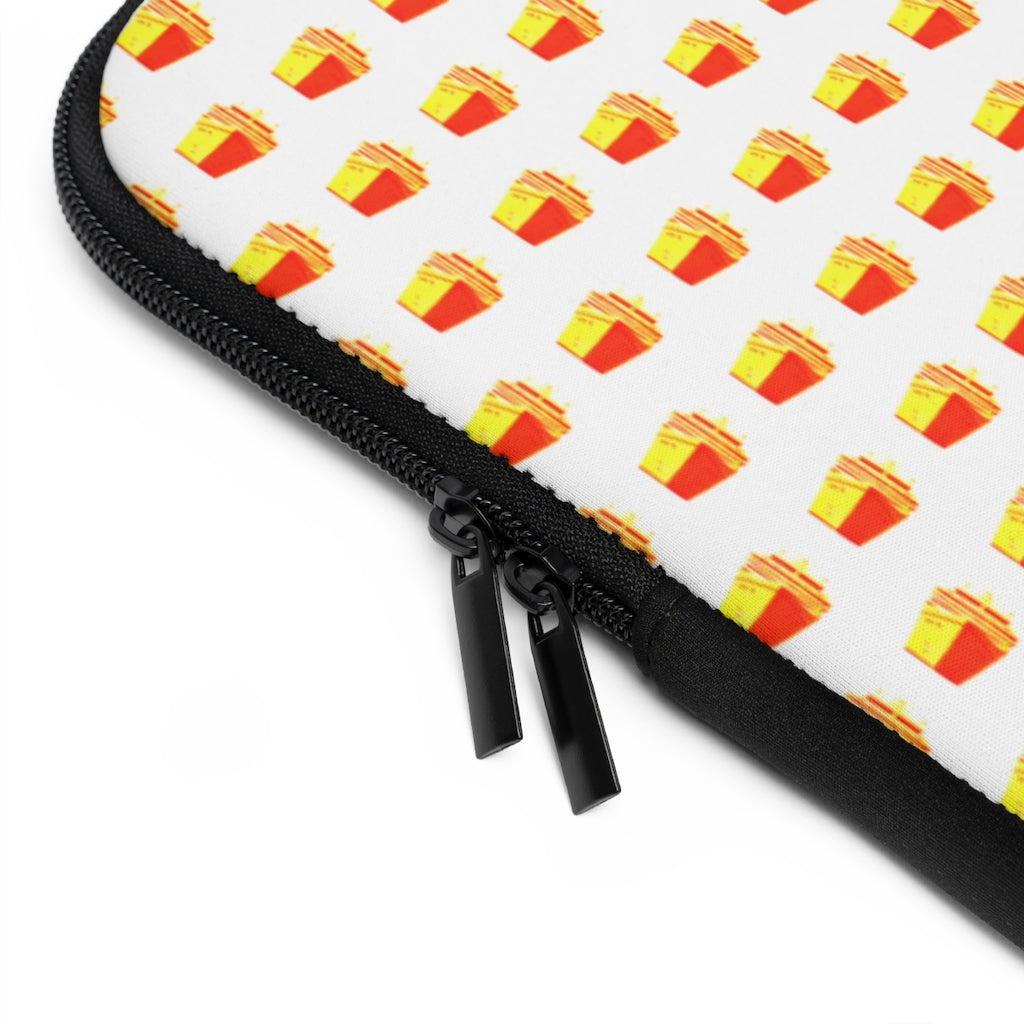 Geotrott Orange Cruise Ships Pattern White Laptop Sleeve