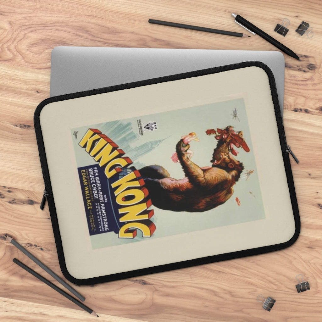 Geotrott King Kong Movie Poster Red Laptop Sleeve