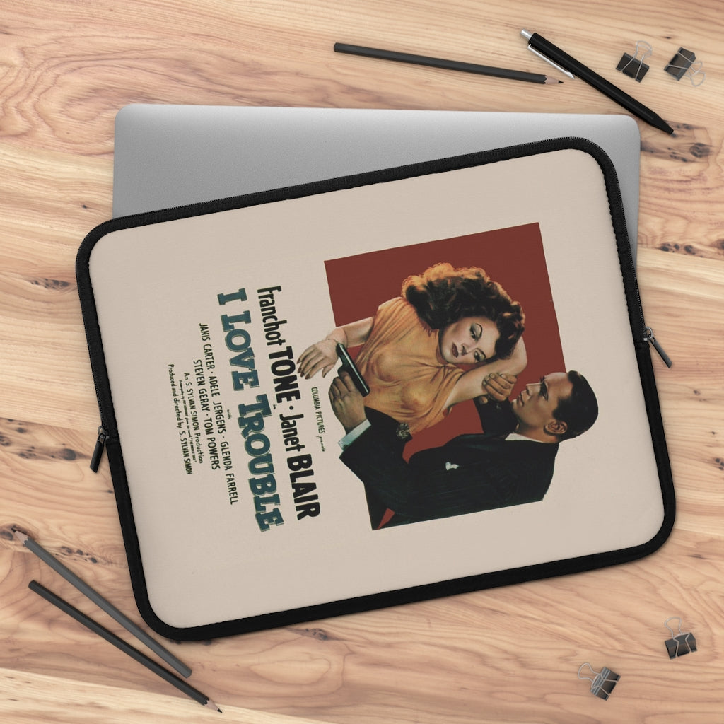 Geotrott I Love Trouble Movie Poster Laptop Sleeve