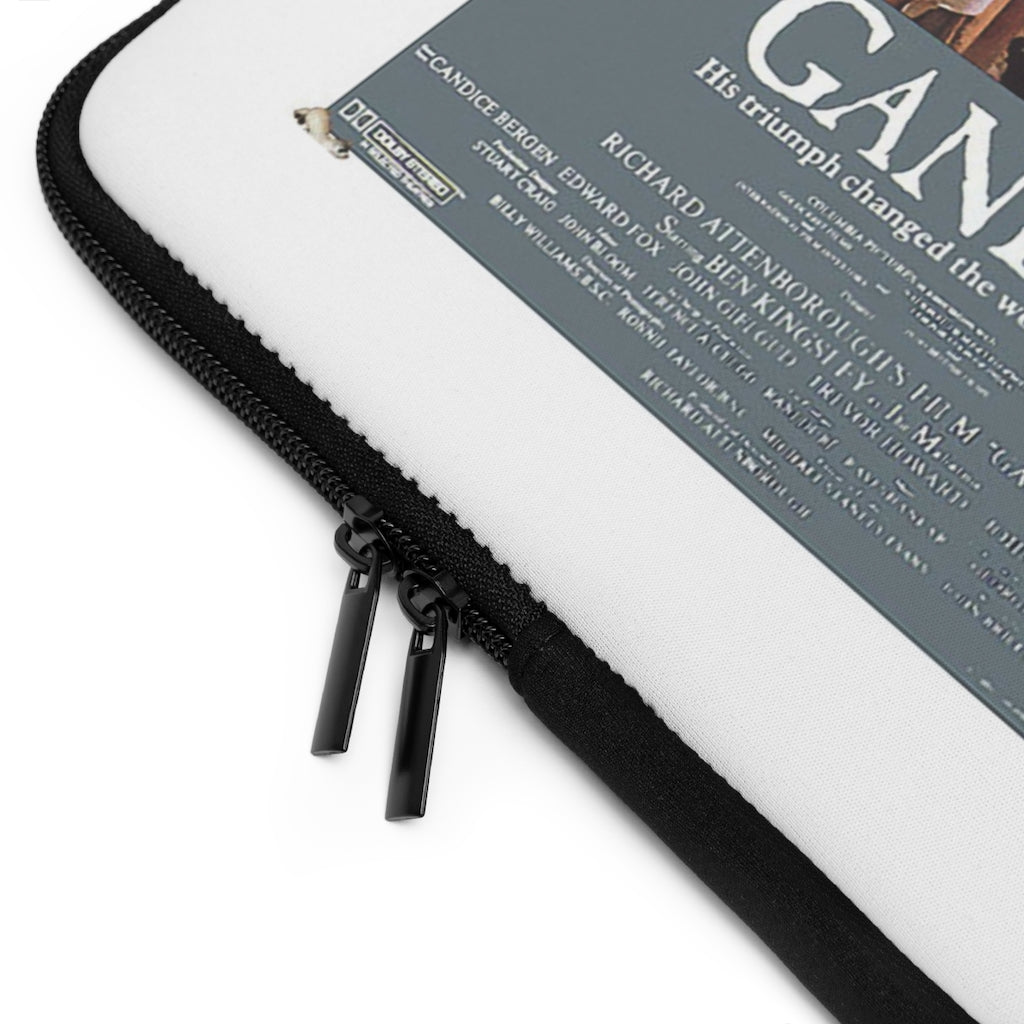 Geotrott Gandhi Movie Poster White Laptop Sleeve