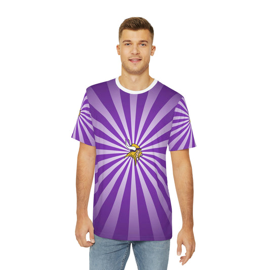 Geotrott Nfl Minnesota Vikings Men'S Polyester All Over Print Tee T-Shirt