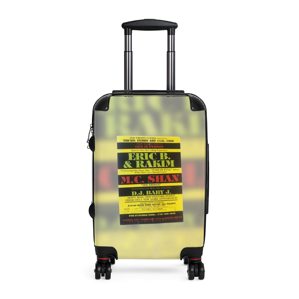 Geotrott Jvr Productions 1988 Erik B & Rakim M C Shan Dj Baby J Cabin Suitcase Extended Storage Adjustable Telescopic Handle Double Wheeled Polycarbonate Hard-Shell Built-In Lock