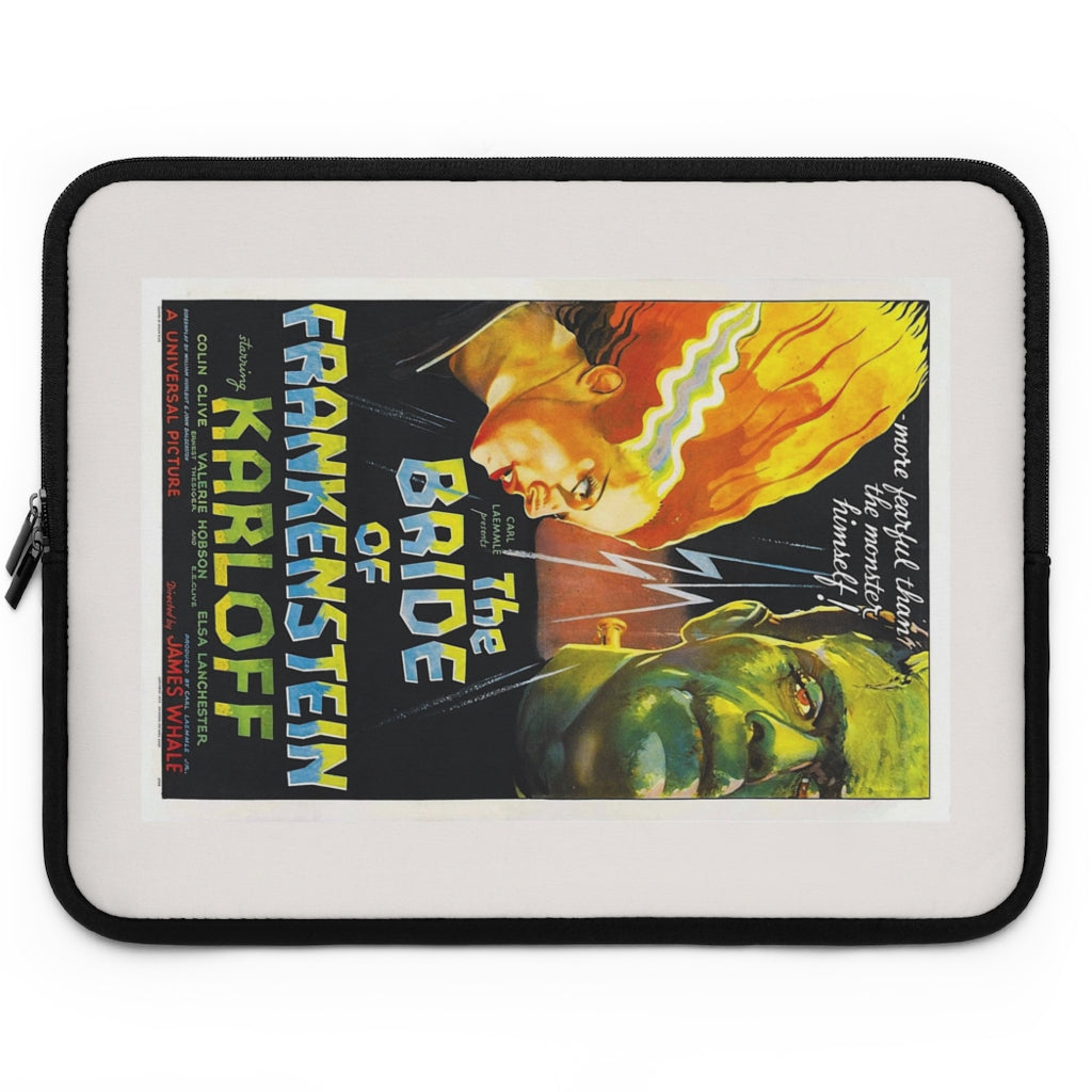 Geotrott The Bride Of Frankestein Movie Poster Laptop Sleeve