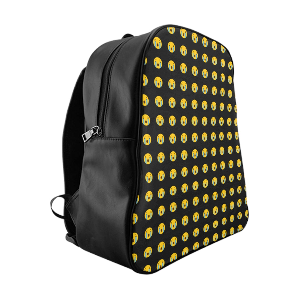 Geotrott Emojis Loudly Crying Face Padded Backpack Carry-On Travel Check Luggage 4-Wheel Spinner Suitcase Bag Multiple Colors And Sizes