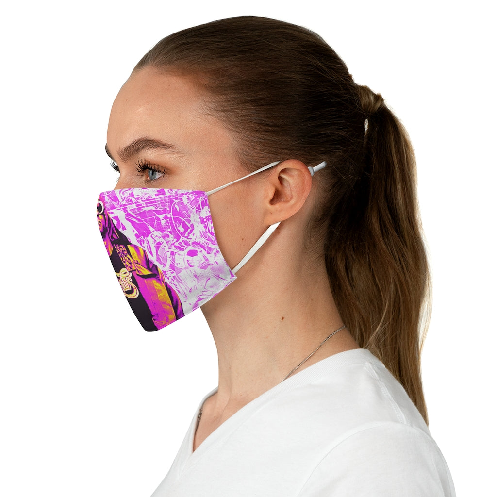 Geotrott Face Mask Nirvana Kurt Cobain Pink Polyester Fabric