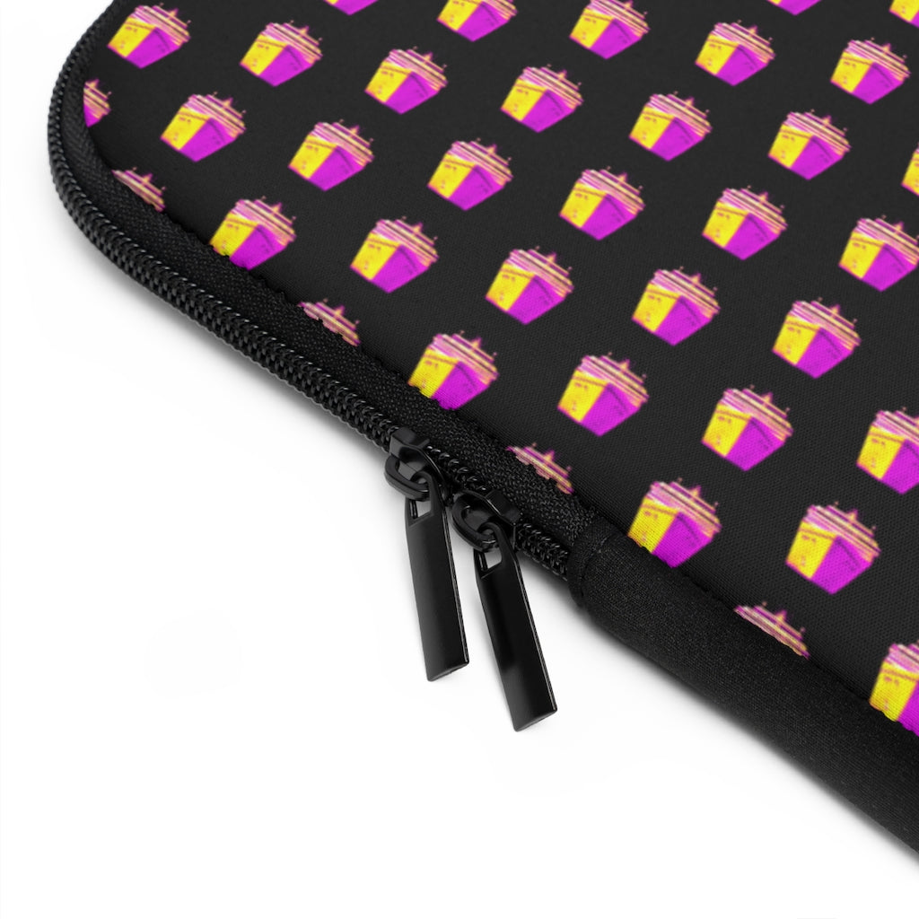 Getrott Pink Cruise Ships Pattern White Laptop Sleeve-Laptop Sleeve-Geotrott