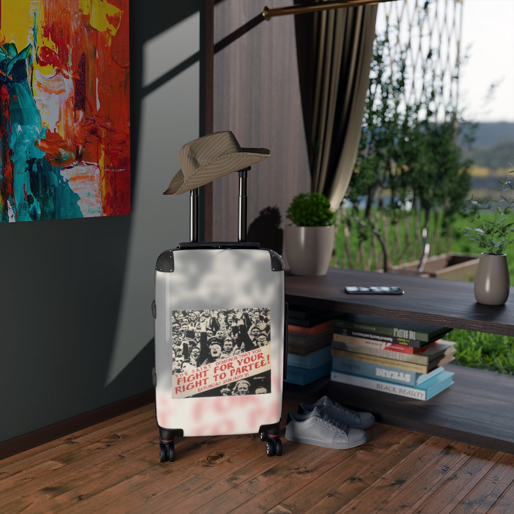 Geotrott The Saint Demands That You Fight For Your Right To Partee Saturday January 31St Cabin Suitcase Extended Storage Adjustable Telescopic Handle Double Wheeled Polycarbonate Hard-Shell Built-In Lock