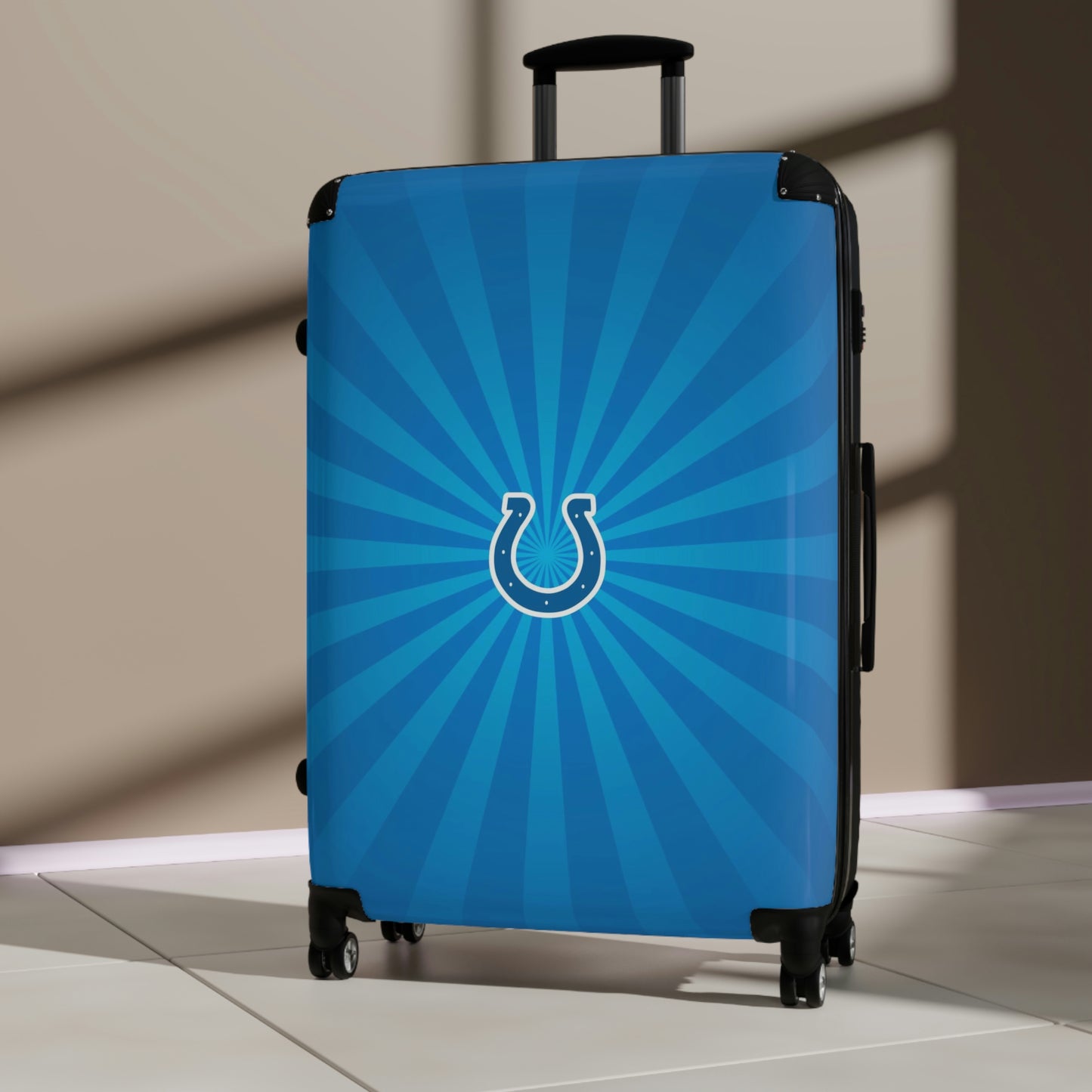 Geotrott Indianapolis Colts National Football League Nfl Team Logo Cabin Suitcase Rolling Luggage Checking Bag