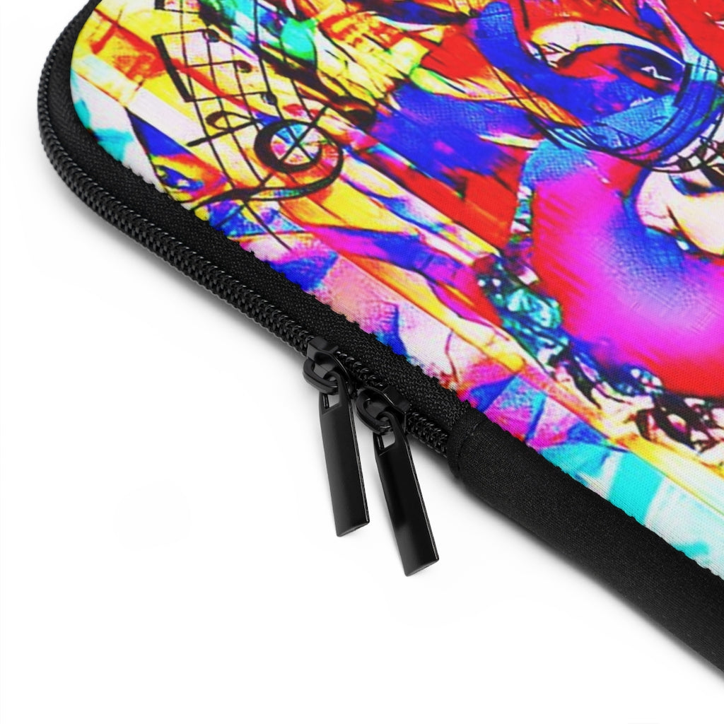 Getrott Graffiti of Prince Pattern Eddy Bogaert Laptop Sleeve-Laptop Sleeve-Geotrott