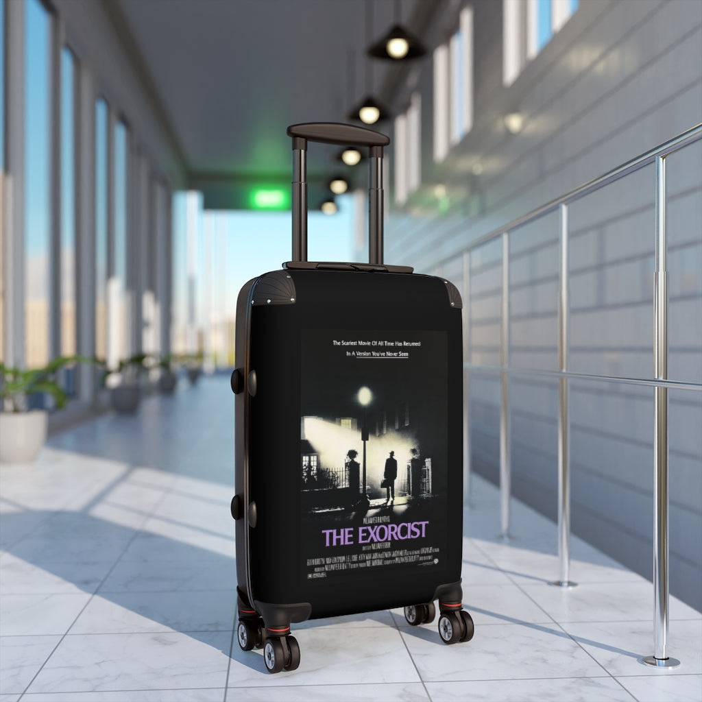 Geotrott The Exorcist Movie Poster Collection Cabin Suitcase Extended Storage Adjustable Telescopic Handle Double wheeled Polycarbonate Hard-shell Built-in Lock-Bags-Geotrott