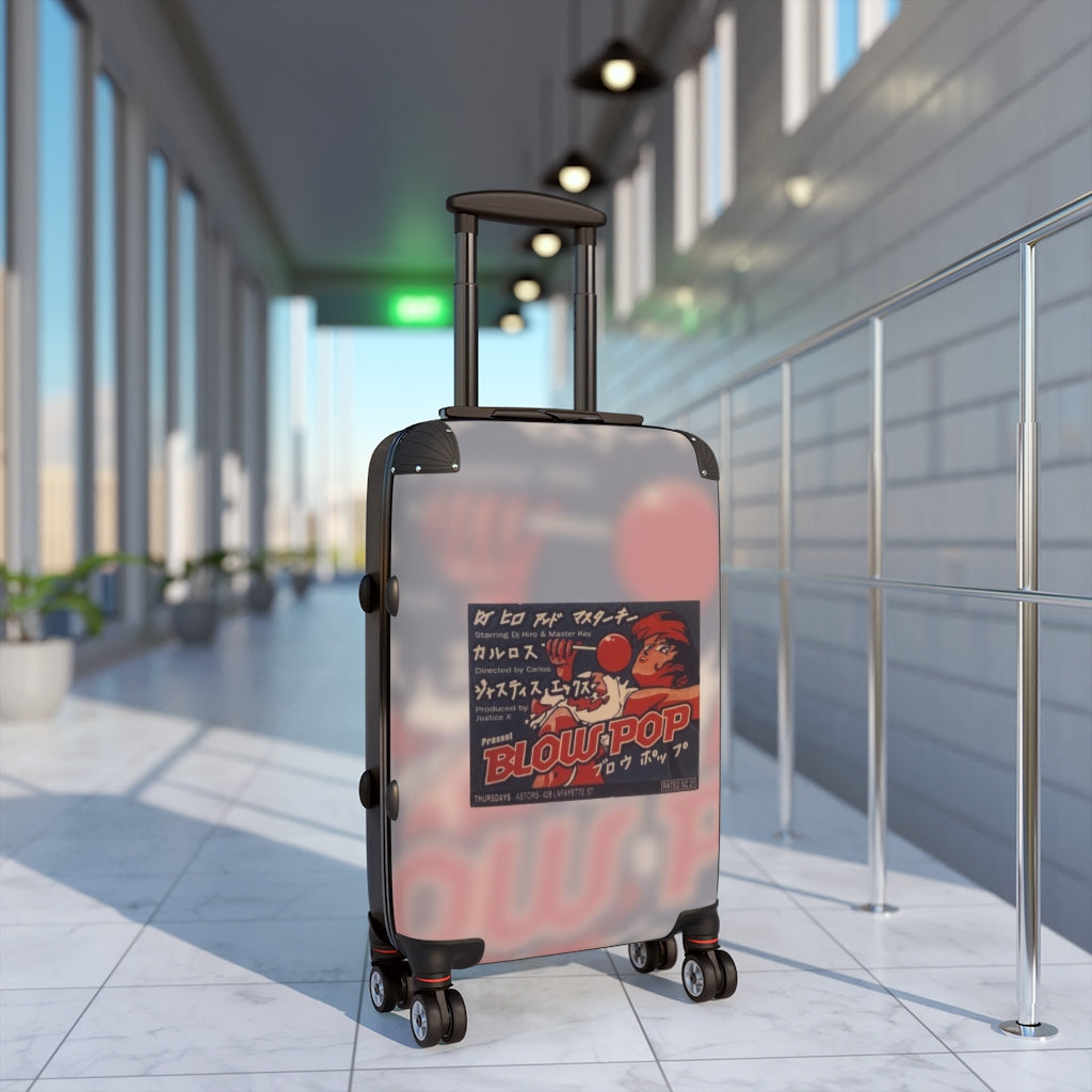 Getrott BlowPop Astors Nightclub DjHiro Master Key JustiseX Club Flyer Cabin Suitcase Extended Storage Adjustable Telescopic Handle Double wheeled Polycarbonate Hard-shell Built-in Lock-Bags-Geotrott