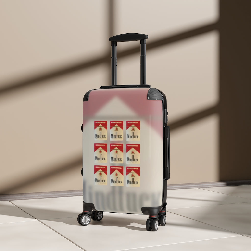 Geotrott Dont Smoke Rave Mindfuck Come To Nasa Country Nightclub Flyer Grid Cabin Suitcase Extended Storage Adjustable Telescopic Handle Double Wheeled Polycarbonate Hard-Shell Built-In Lock