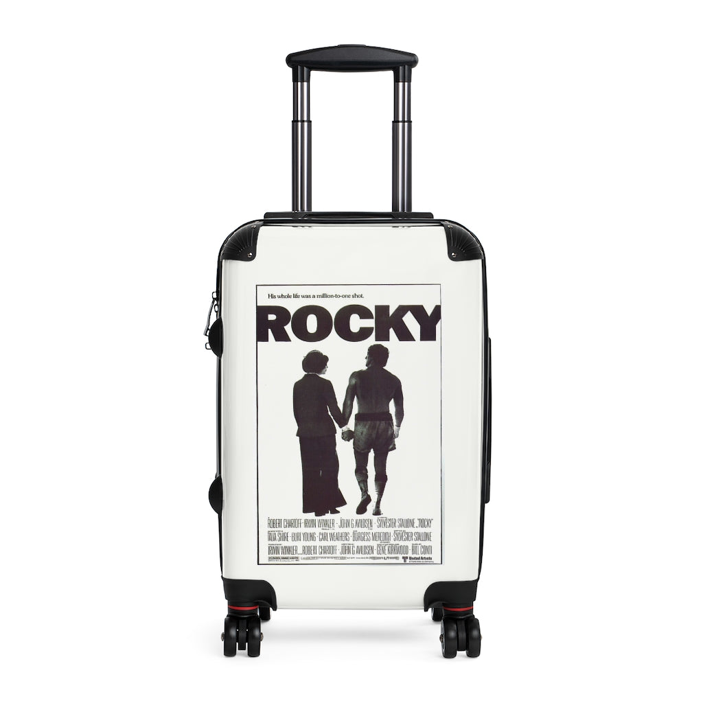 Getrott Rocky 1 Movie Poster Collection Cabin Suitcase Inner Pockets Extended Storage Adjustable Telescopic Handle Inner Pockets Double wheeled Polycarbonate Hard-shell Built-in Lock
