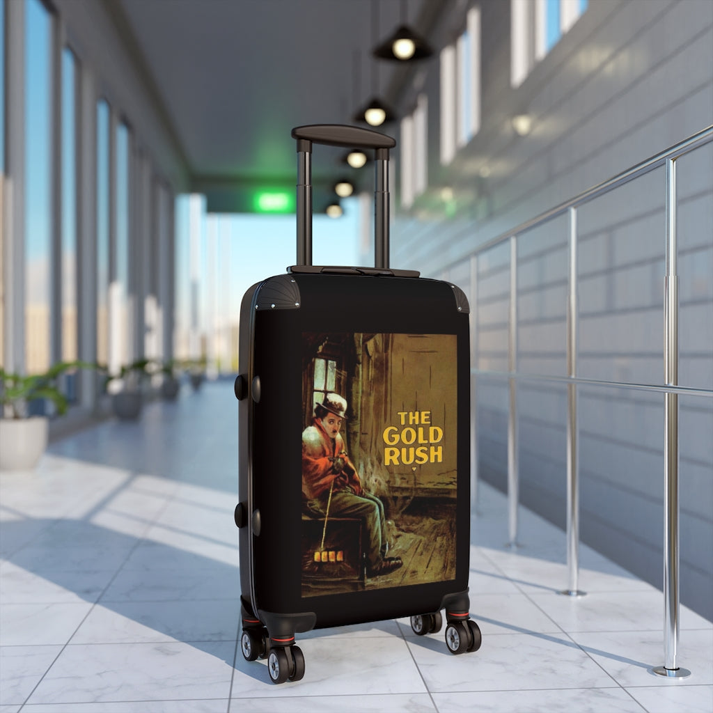 Geotrott Goldrush Movie Poster Collection Cabin Suitcase Extended Storage Adjustable Telescopic Handle Double Wheeled Polycarbonate Hard-Shell Built-In Lock