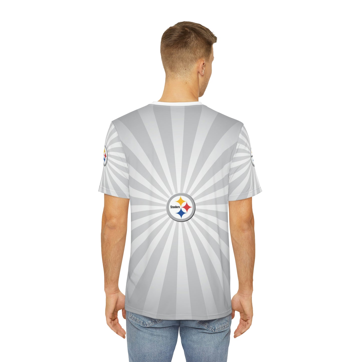 Geotrott NFL Pittsburgh Steelers Men's Polyester All Over Print Tee T-Shirt-All Over Prints-Geotrott