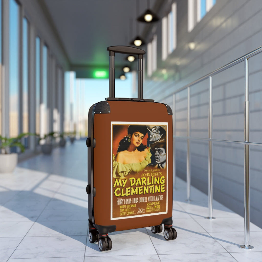 Geotrott My Darling Clementine Movie Poster Collection Cabin Suitcase Extended Storage Adjustable Telescopic Handle Double wheeled Polycarbonate Hard-shell Built-in Lock-Bags-Geotrott