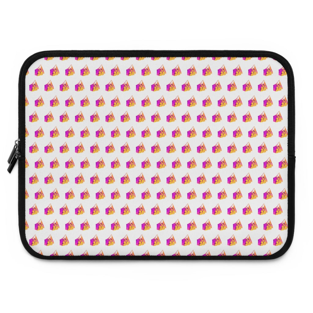 Getrott Old Sail Ships Pattern White Laptop Sleeve-Laptop Sleeve-Geotrott