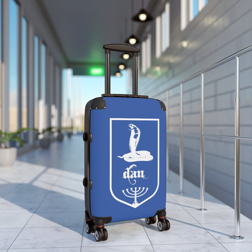 Getrott Tribes of Israel Dan Blue Cabin Suitcase Extended Storage Adjustable Telescopic Handle Double wheeled Polycarbonate Hard-shell Built-in Lock-Bags-Geotrott