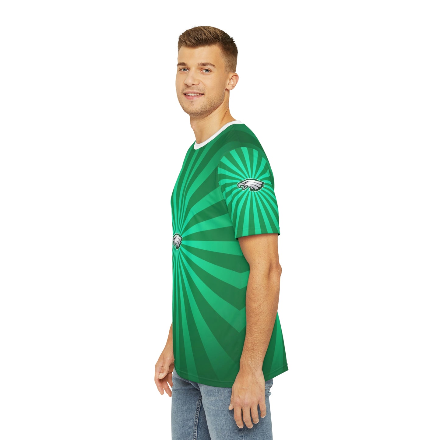 Geotrott NFL Philadelphia Eagles Men's Polyester All Over Print Tee T-Shirt-All Over Prints-Geotrott