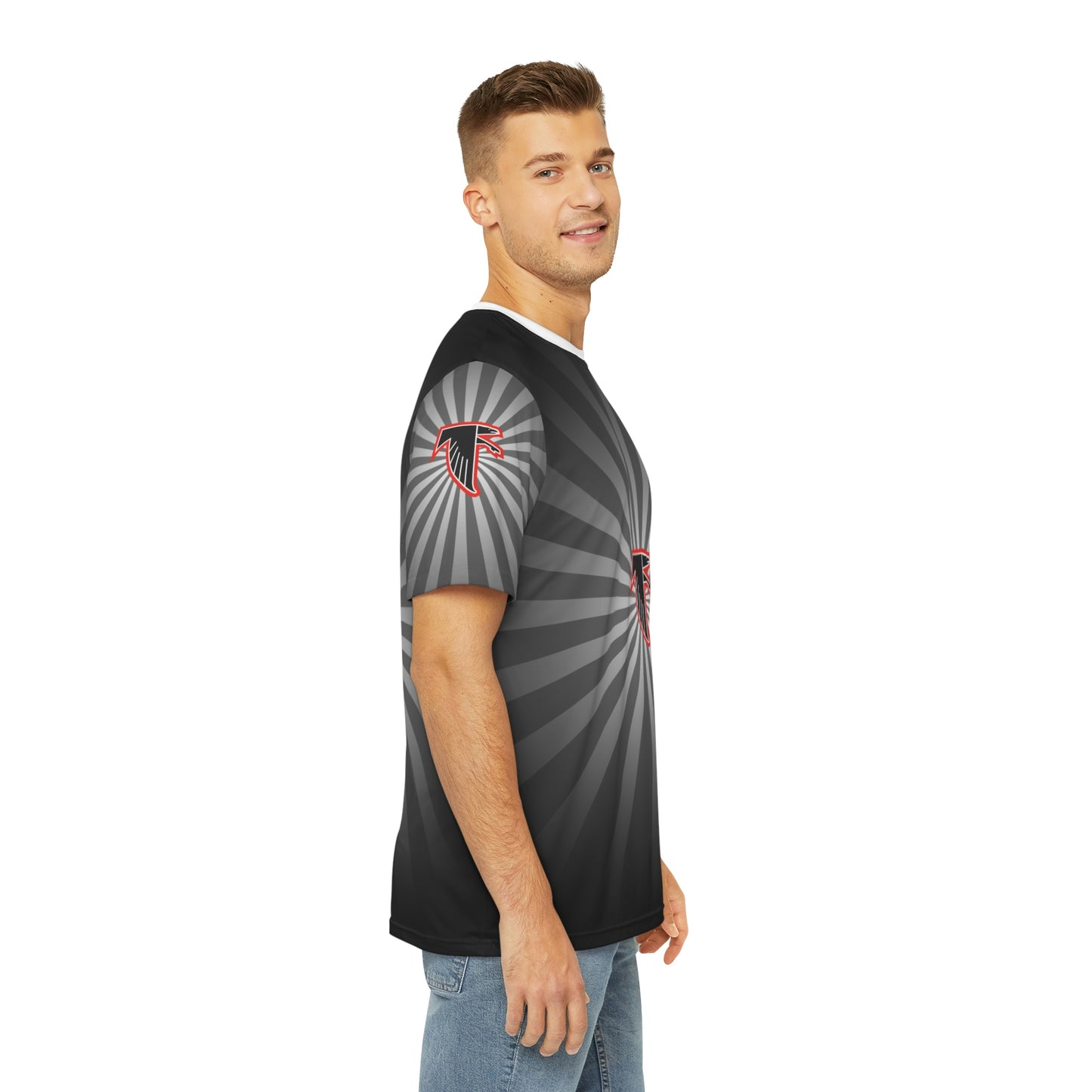 Geotrott NFL Atlanta Falcons Men's Polyester All Over Print Tee T-Shirt-All Over Prints-Geotrott