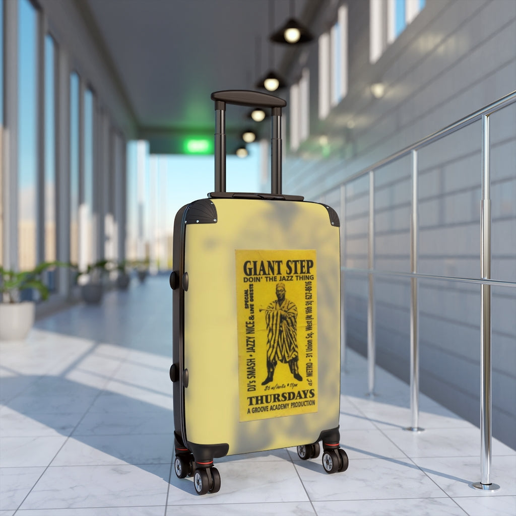 Getrott Club Metro NYC Party Flyer Groove Academy Giant Step Doin The Jazz Thing Dj Smash Jazzy Nice Cabin Suitcase Extended Storage Adjustable Telescopic Handle Double wheeled Polycarbonate Hard-shell Built-in Lock-Bags-Geotrott