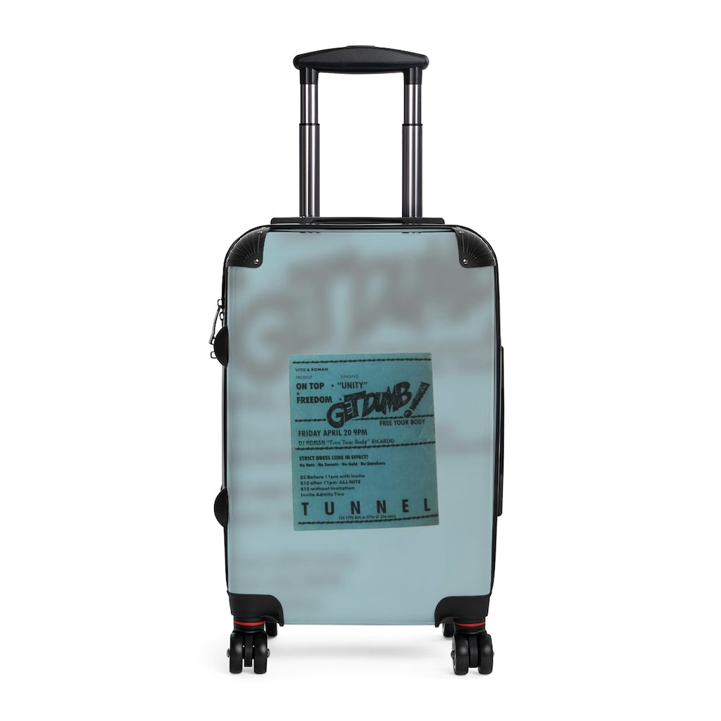 Getrott Club Tunnel Nightclub NYC Vito & Dj Roman On top & Freedom Unity Get Dumb Cabin Suitcase Extended Storage Adjustable Telescopic Handle Double wheeled Polycarbonate Hard-shell Built-in Lock-Bags-Geotrott