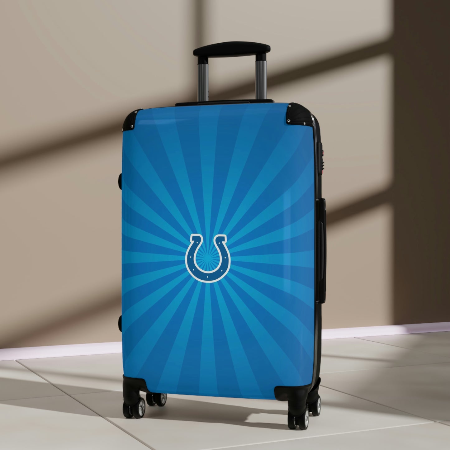 Geotrott Indianapolis Colts National Football League Nfl Team Logo Cabin Suitcase Rolling Luggage Checking Bag