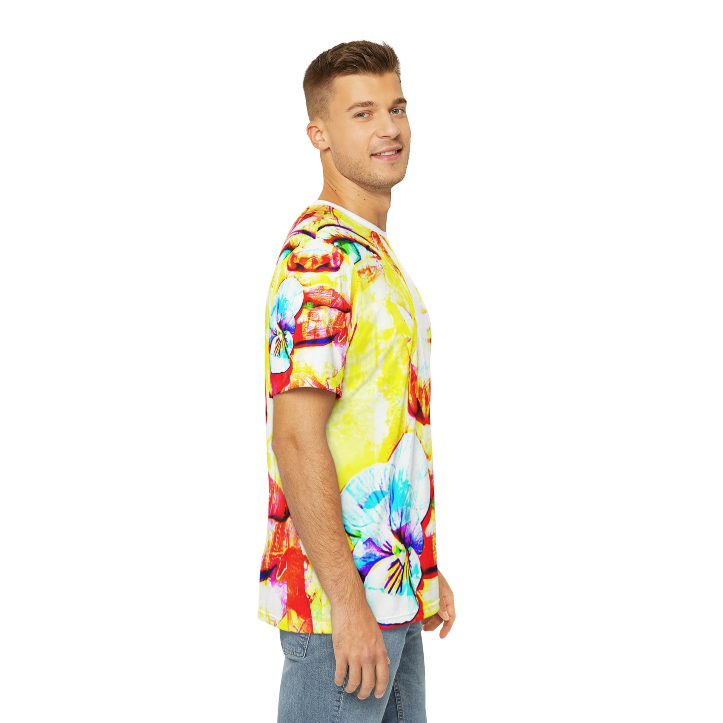 Copy Of Copy Of Copy Of Copy Of Copy Of Copy Of Copy Of Copy Of Copy Of Eddy Bogaert Graffiti Bieber Statue Of Liberty Art Men'S Polyester Tee (Aop)