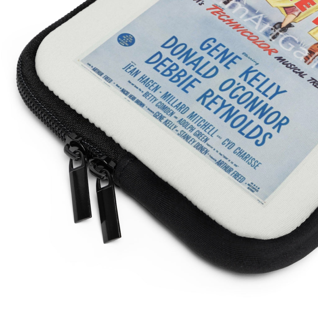 Geotrott Singin In The Rain Movie Poster White Laptop Sleeve