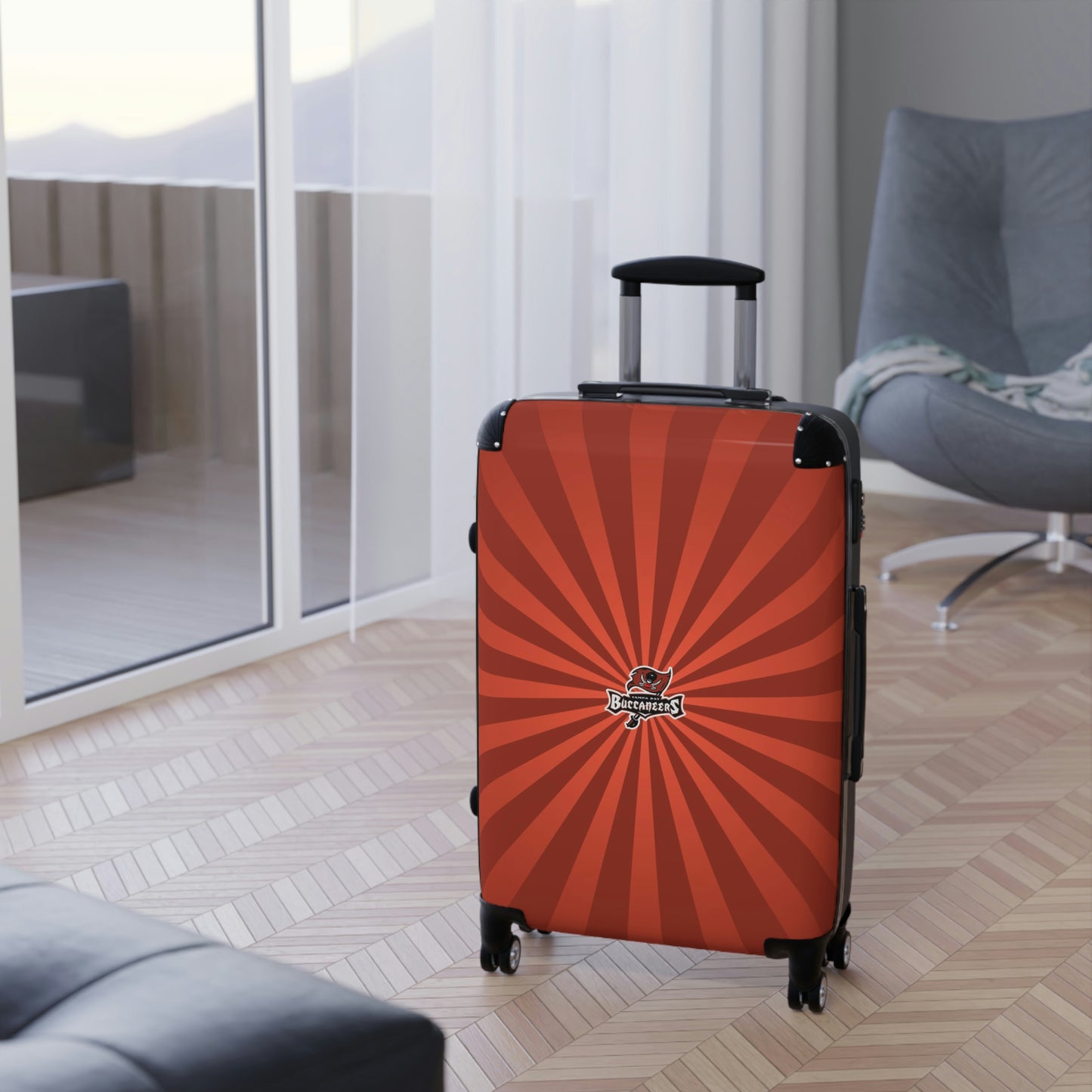 Geotrot Miami Dolphins National Football League Nfl Team Logo Cabin Suitcase Rolling Luggage Checking Bag