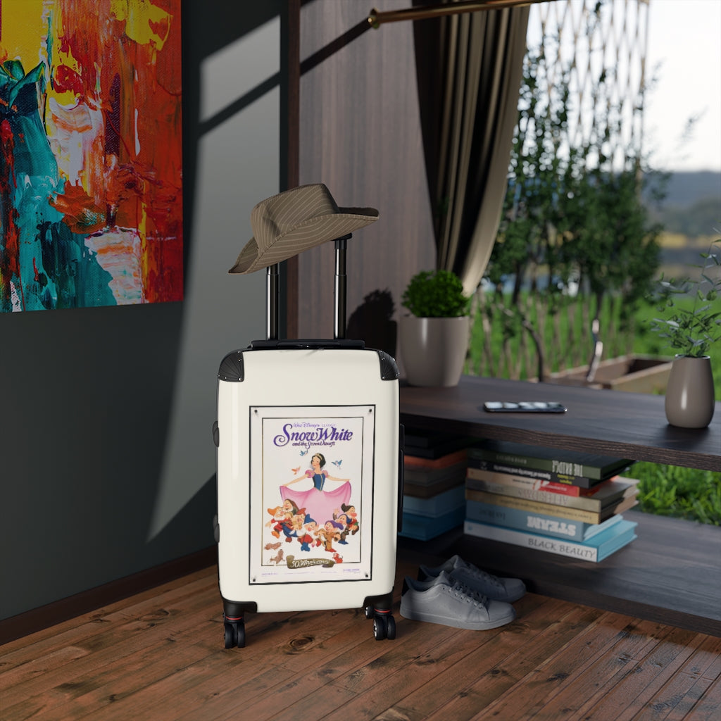 Geotrott Snow White Movie Poster Collection Cabin Suitcase Extended Storage Adjustable Telescopic Handle Double wheeled Polycarbonate Hard-shell Built-in Lock-Bags-Geotrott
