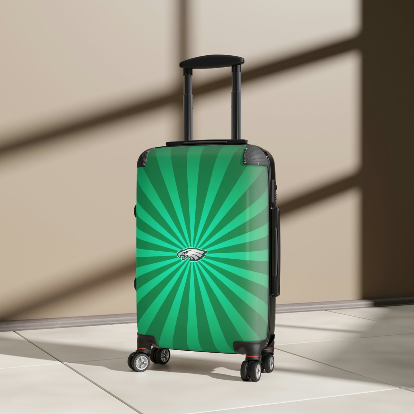 Geotrott Philadelphia Eagles National Football League Nfl Team Logo Cabin Suitcase Rolling Luggage Checking Bag