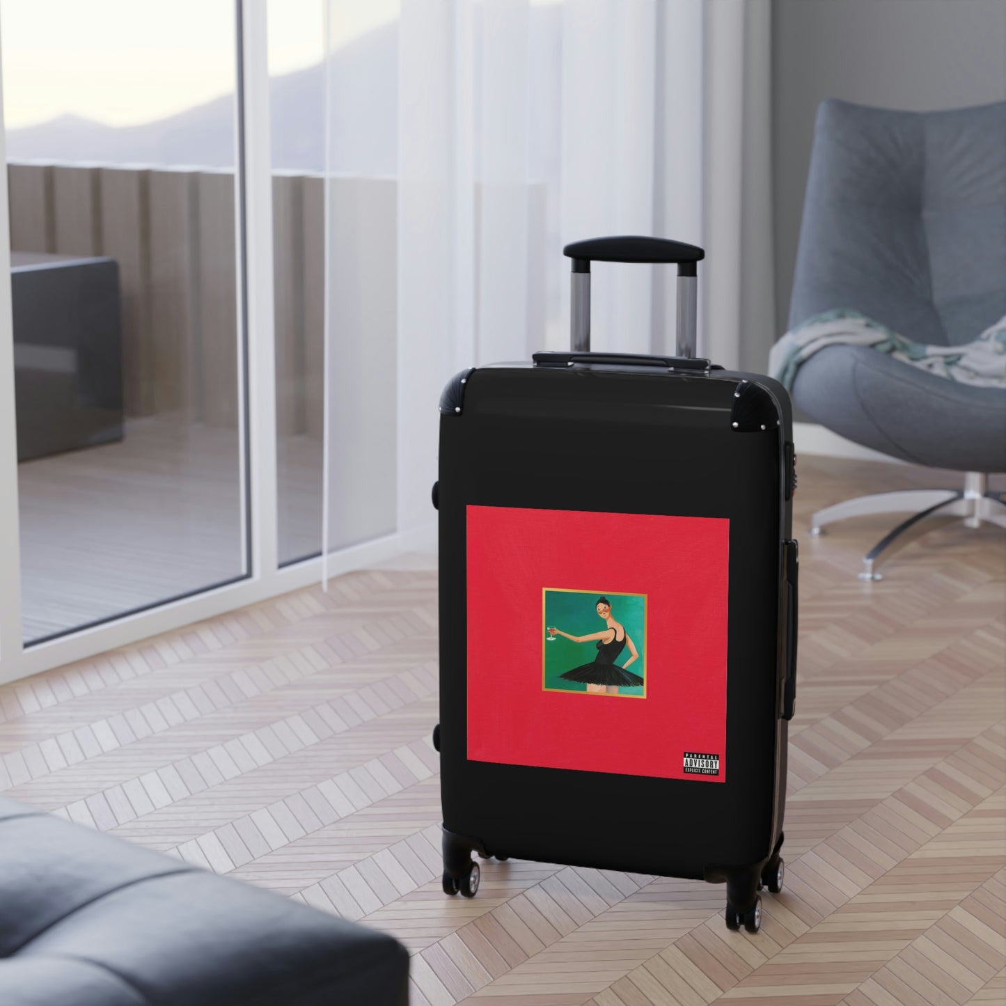 Kanye West My Beautiful Dark Twisted Fantasy 2010 Cabin Suitcase-Bags-Geotrott