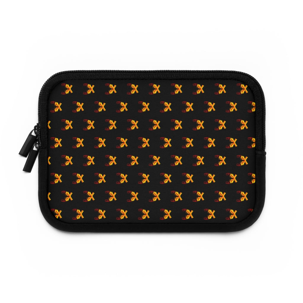 Geotrott Golden Magnum Guns Pattern Black Laptop Sleeve