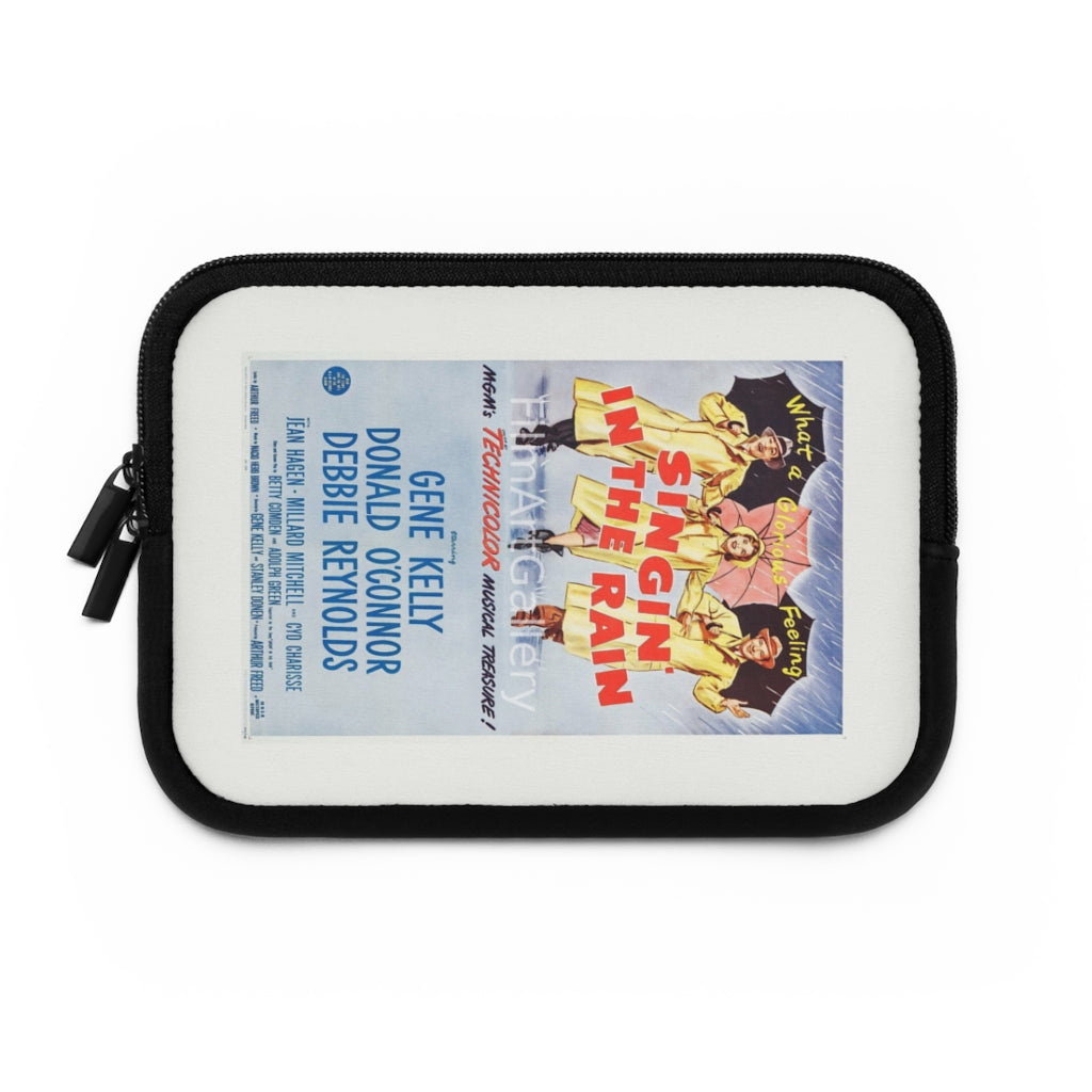 Geotrott Singin In The Rain Movie Poster White Laptop Sleeve