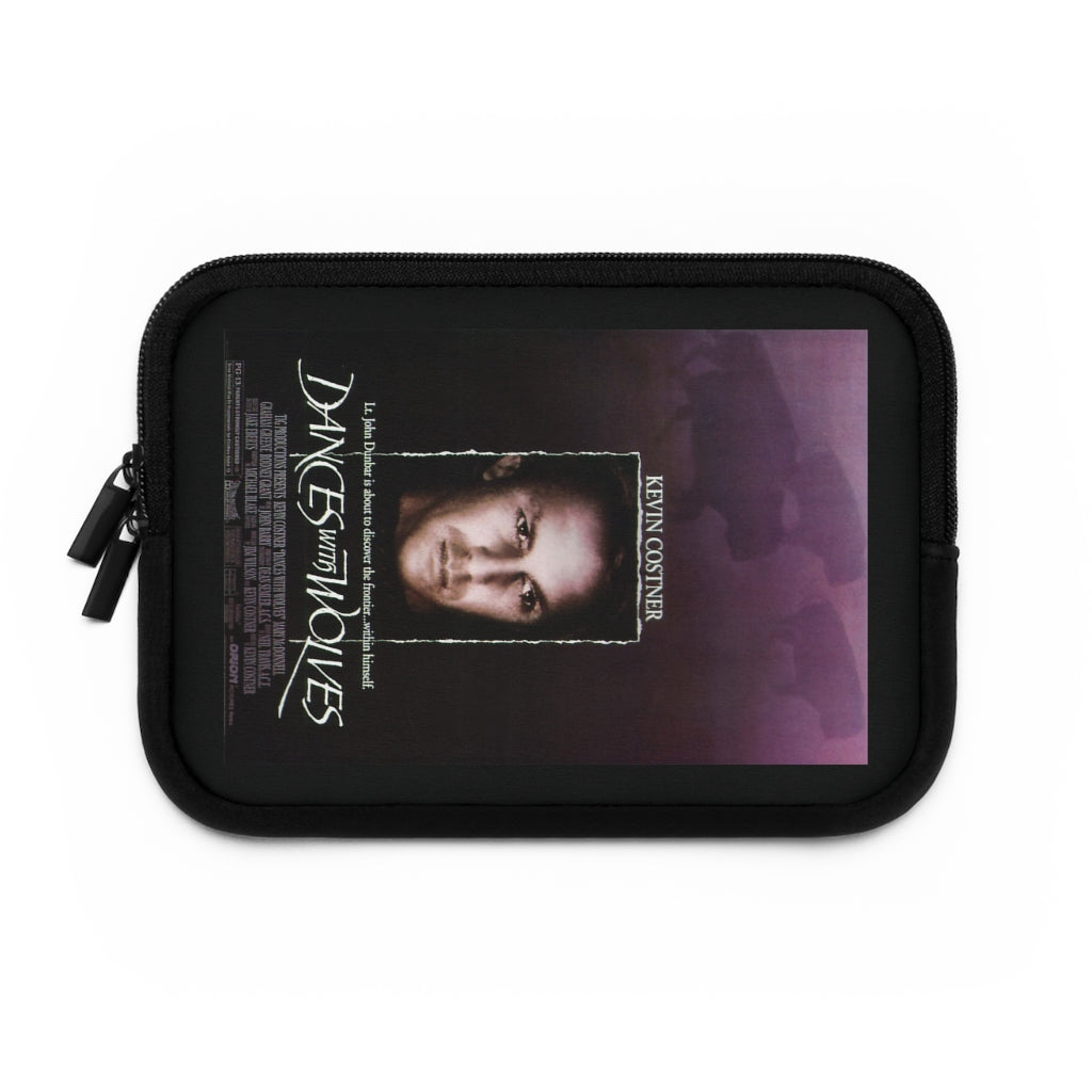 Geotrott Dances With Wolves Movie Poster Red Laptop Sleeve