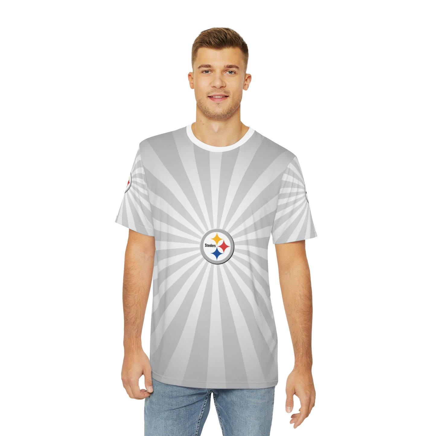 Geotrott NFL Pittsburgh Steelers Men's Polyester All Over Print Tee T-Shirt-All Over Prints-Geotrott