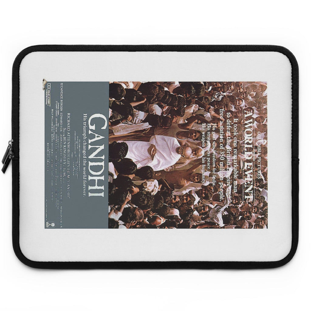 Geotrott Gandhi Movie Poster White Laptop Sleeve