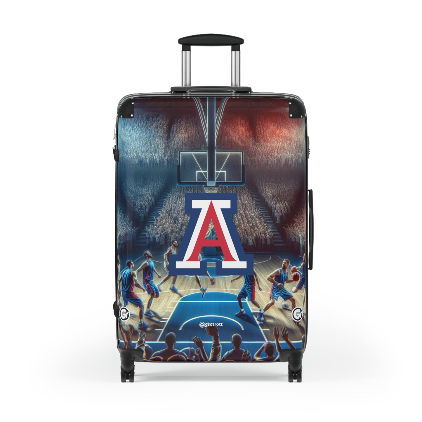 University of Arizona Wildcats Men's Basketball Team Luggage Bag Rolling Suitcase Spinner