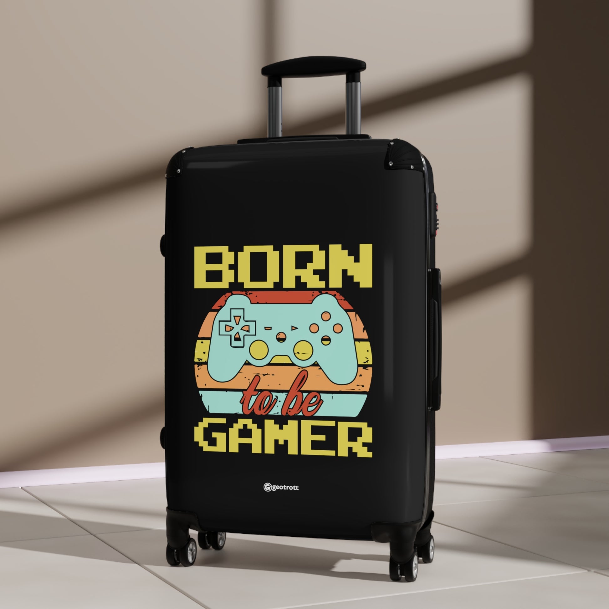 Born to be Gamer Gamer Gaming Suitcase-Bags-Geotrott