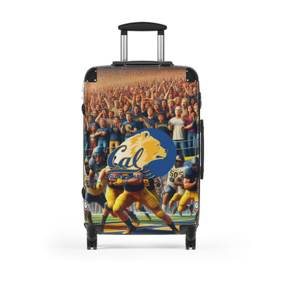 California University Golden Bears Football Team Luggage Bag Rolling Suitcase Spinner