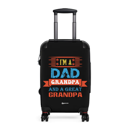 Emotive Inspirational Fathers Day I am Dad Grandpa and Great Grandpa Luggage Bag Rolling Suitcase Spinner